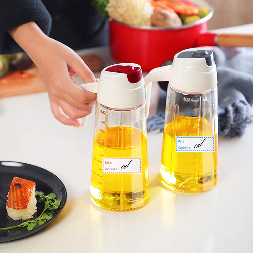 Food Storage Labels - สติกเกอร์ฉลากอาหารแบบลอกแล้วติดได้ 2 ม้วน สำหรับตู้เย็น กล่องเก็บของในช่องแช่แข็ง ขวดเครื่องเทศ