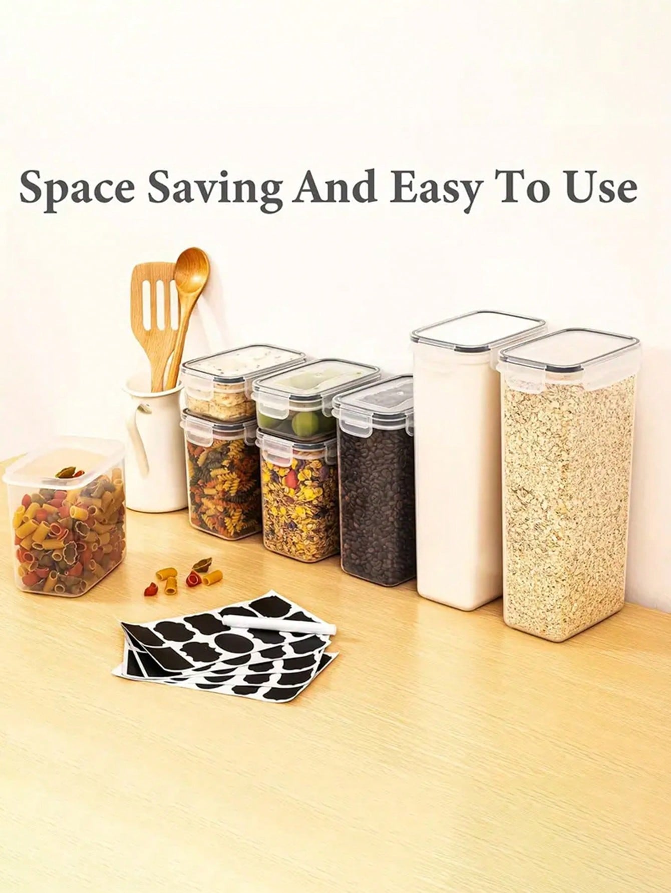 ชุดกล่องเก็บอาหารแบบมีฝาปิด 48 - Food Storage Labels บทวิจารณ์และราคา