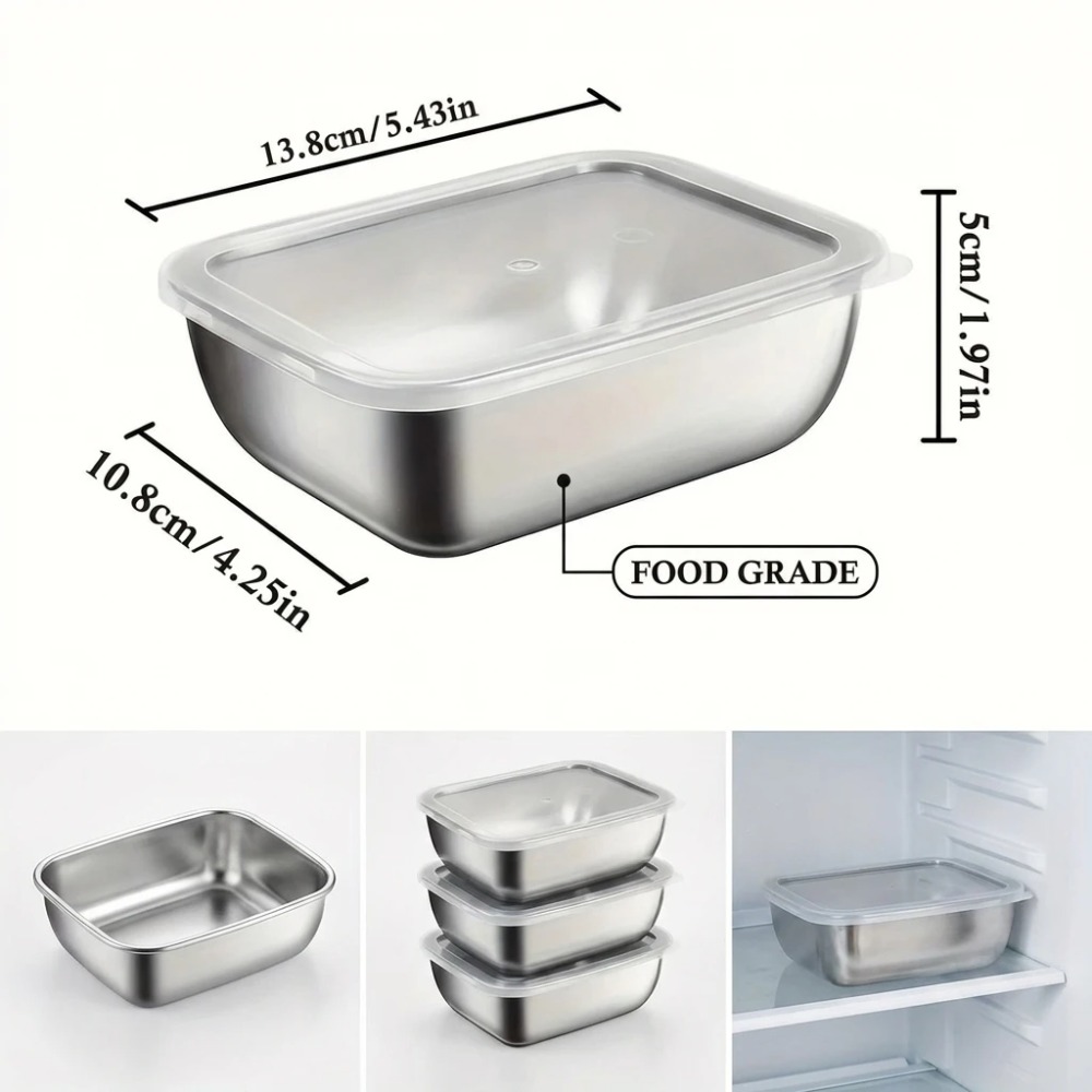 ชุดกล่องเก็บอาหารสแตนเลส 6 ชิ้ - Food Storage Meals บทวิจารณ์และราคา